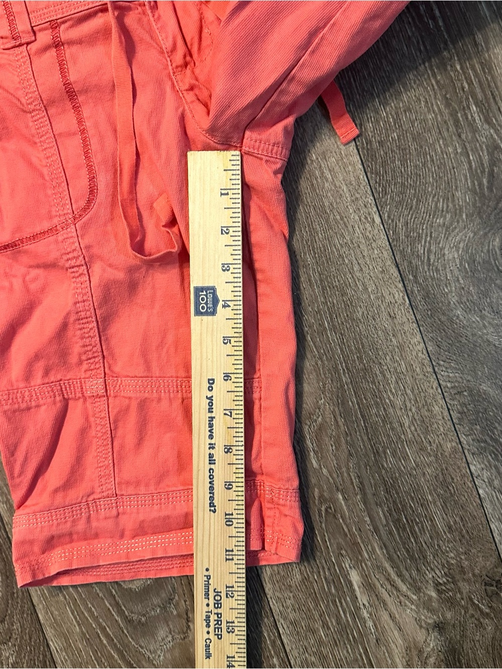 2000’s Y2K L.E.I . Coral pink low rise cargo Bermuda shorts Sz 3 juniors - Picture 5 of 7
